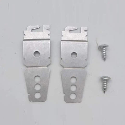 Pack of 2 Heavy Duty Iron Dishwasher Mounting Bracket Kit Locks Your Rig Down Tight So You Slide Out Racks With Zero Wobblies.