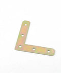 2.76 Inch Steel Right Angle Connector Bracket For 90 Degree Furniture Joints flat view