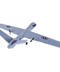 Beginner Friendly 2.4Ghz RC Plane With 2 Channels, DIY Predator Aircraft, 3-Axis Gyro, top view, 660mm wingspan, EPP foam