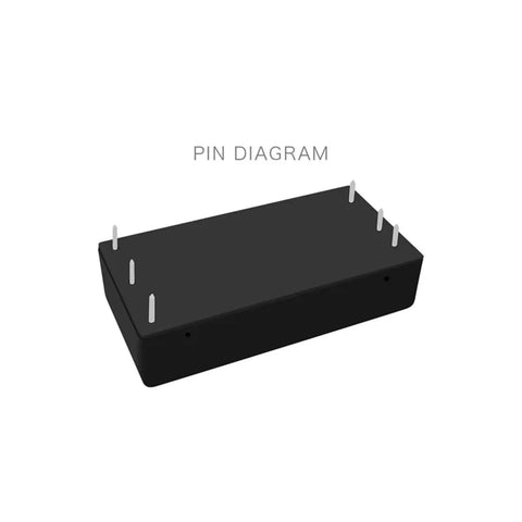 Solid 30 Watt Isolated Power Supply Module delivering a steady 5 volt 6 amp feed, with pin diagram for connections.