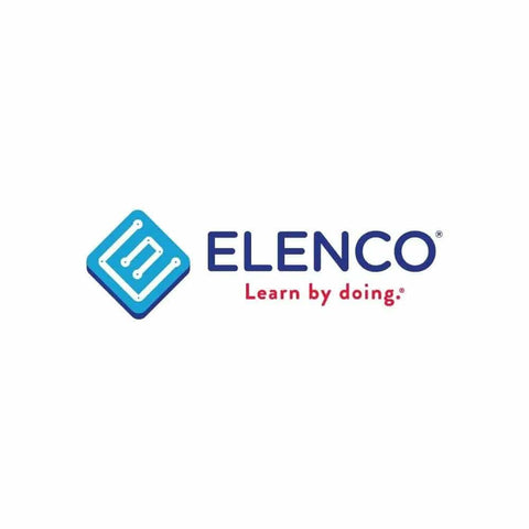 Elenco logo with slogan 'Learn by doing.' on a white background.
