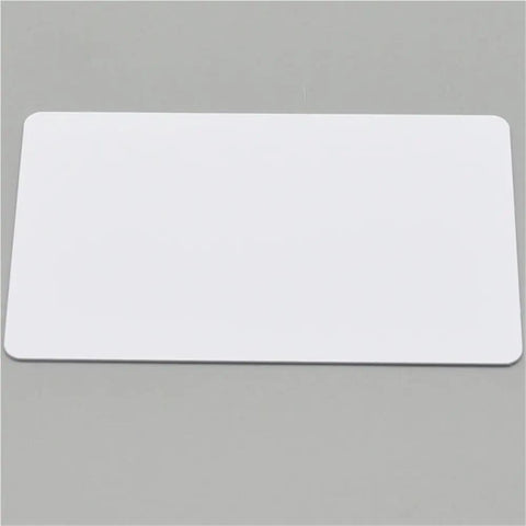 Top Shelf Two Hundred Thirty White Blank Pvc Cards Waterproof Inkjet Printable Id Business Size No Chip Easy Load Crisp Results Zero Jam Stress For Canon Epson Printers on gray background