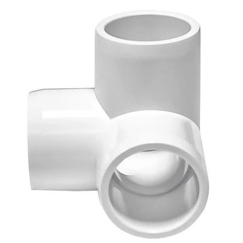 Half Inch 4 Way Elbow PVC Pipe Fitting Adapter 4 Way SCH40 Connector with Deep Sleeve for DIY Plumbing, Irrigation Projects