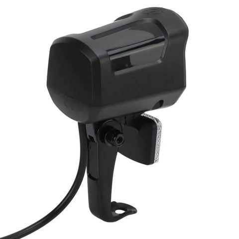 Universal 12V-72V LED Front Headlight for Electric Bikes and Scooters, Ride-Ready 2-Pin Connector, black ABS housing