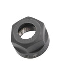 One Pc Er20a Collet Clamping Nut Built Tough For Smooth As Silk High Speed Milling And Cnc Engraving Tools With Balanced Black Finish To Crush Vibration And Secure Precision Work Dead On, showing detailed threaded interior.
