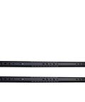 Heavy Duty Steel Soft Close Drawer Slides, full extension black cabinet runner glides for kitchen bedroom cabinetry.