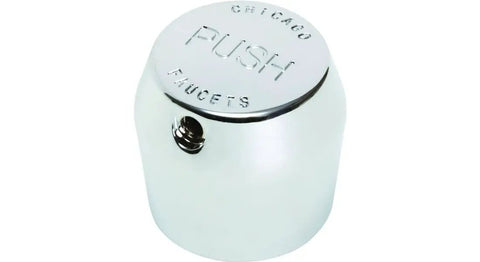 665-PSHJKCP MVP Metering Handle With Push Index Chrome Finish Built To Last Pro Grade Heavy Duty Control For Commercial Sinks And Faucets