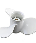 Outboard Propeller 9.875 X 11.25 Right Hand Rotation 3-Blade 10-Spline OEM Replacement Fits Yamaha 20 To 30HP Top View