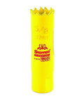 Bi-Metal Fast Cut Straight Pitch Hole Saw For Metal, Steel, And Wood With Abrasion Resistant HSS Teeth, yellow tool