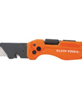 Flickblade Folding Utility Knife With Dual 135 Degree And 180 Degree Blade Positions Detachable One Quarter Inch Impact Driver And Number Two Phillips Bit For Quick Versatile Cuts, side view.