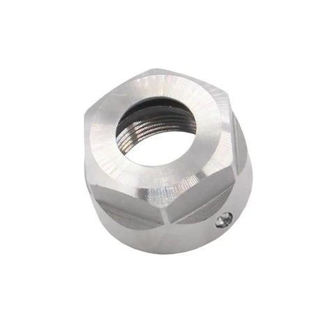 Premium Heavy Duty ER20A Collet Clamping Nut For CNC Milling Machines, precision steel design, showing threaded interior.