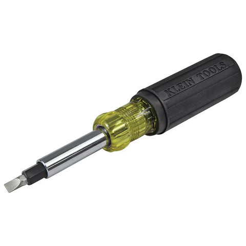 Heavy Duty 10 In 1 Multi Bit Screwdriver Nut Driver With Interchangeable Shafts And Six Universal Tips For Ph Sl Sq Hex Driver Bits Klein Tools