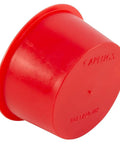 Caplugs red LD-PE tapered cap and plug, T-Series, EZ Remove, side view