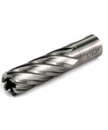 Oscarbide annular cutter with Weldon shank, 3/4 in diameter, 2 in depth of cut, pilot pin for magnetic drill press