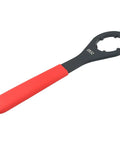 Get That ER32 Collet Chuck Wrench Spanner Tight With High Strength Steel O Type Tool For CNC Milling And Lathe Machines red black finish close-up view
