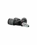 3 Way Air Manifold with Lightweight Composite Construction, One Quarter Inch Inlet and 6 Ball Universal Quick Connect Couplers