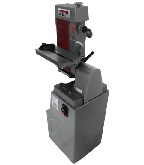Built Like A Tank Industrial Belt Sander 6 X 48 Inch With Tilting Table showcasing precision tracking and dust chute.