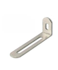 Two Pack Beefy Heavy Duty Slotted Adjustable L Corner Brackets For Wood Furniture Reinforcement, silver right angle support