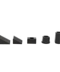 Components of T Slot Clamping Kit 58 Piece Hold Down Set For Lathe And Milling Machines M10 Stud Fittings in black oxide finish