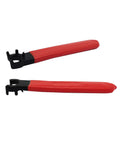 Pro Grade Hardened Collet Chuck Wrench For ER11 Clamping Nut And Screw 110mm Length with red handle and four tooth design