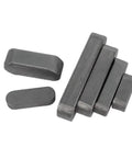 Heavy Duty Steel Parallel Shaft Keys, Flat Keyway Pins For Drive Shafts, assorted metric sizes in a 10 pack.