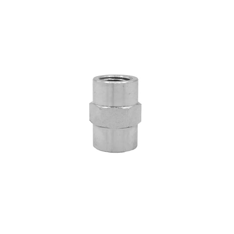 4 Pack Hydraulic Hose Adapter Fittings 1/8 Inch Female To 1/8-27 NPTF SAE Straight Pipe Joint Connector Carbon Steel Built Tough For Industrial Fluid Power Systems And Heavy Duty Use, single fitting