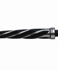 Brute Platinum Maintenance Reamer SA80 1 1/8 Inch High Speed Steel For Enlarging And Aligning Holes With Safety Collar, And Left Hand Helix Deburr Welded Punched Holes Narrow Point For Small Openings Heavy Duty Precision Tool.