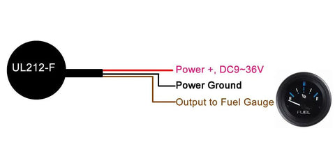 Non Contact Ultrasonic Fuel Level Sensor For Universal Fuel Gauge Compatibility, Supports Diesel Gasoline Water, wiring diagram