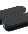 Self-Adhesive Pull Handles 4 Pack for Cabinets Drawers Windows Closets Easy Install Stick-On Handles in Black Finish, durable design