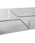 Metal sheet with contour and flange created by 9 Pc Bead Roller Die Set For Metal Fabrication With 1 Polyurethane Wheel