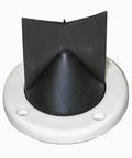 Duck Bill Scupper Replacement For Flapper Scuppers White And Black Seals Tight Under Water Pressure Universal Fit 2-3/4 inch ring