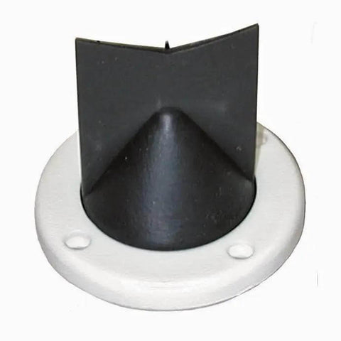 Duck Bill Scupper Replacement For Flapper Scuppers White And Black Seals Tight Under Water Pressure Universal Fit 2-3/4 inch ring