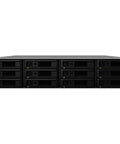 Game Changer 12 Bay Rack Expansion Enclosure Diskless Storage Chassis For Enterprise Servers with 12 disk bays, compact black metal design.