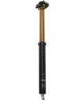 Transfer Factory Dropper Seatpost 31.6x150mm Travel With Kashima Coat Finish, gold and black design for mountain biking