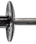 Top Shelf All Aluminum Black Precision Rivets For GM Applications Heavy Duty Auto Fasteners, side view showing solid construction.