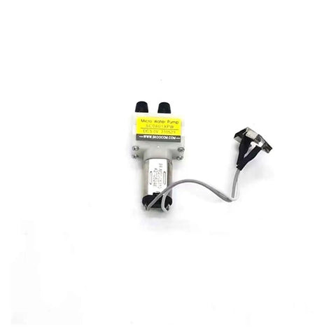 Heavy Duty Water Pump Motor Replacement For Robot Vacuums Straight Up Quiet Operation solid stainless steel, compact pump with connectors.