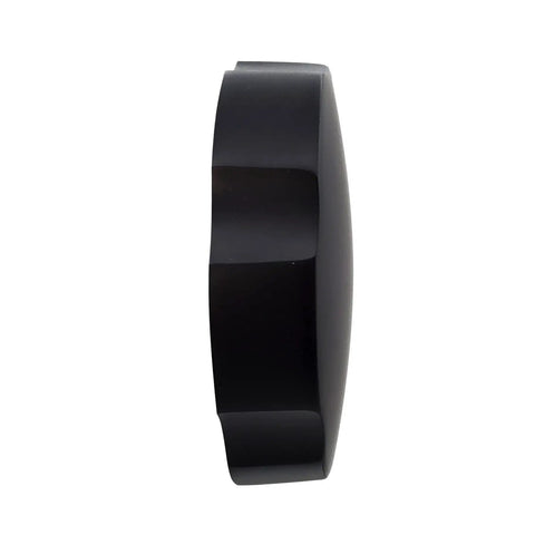 Side view of Standard 1.5 Inch Cable Drive Bath Drain Replacement Trim In Slick Matte Black, designed for easy overflow setups.