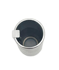 Crankshaft adapter bushing, metal cylinder with square side tab and visible inner bore (front view)
