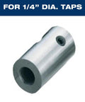 Top Notch 3 4 Inch Weldon Tap Adapter With 1 4 Tap Collet For Magnetic Drill Presses close-up of 1/4 inch dia tap socket.