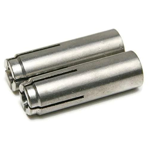 304 Stainless Steel Drop In Expansion Anchors for Concrete and Stone with Setting Tool One Half Inch Diameter Thirteen Threads