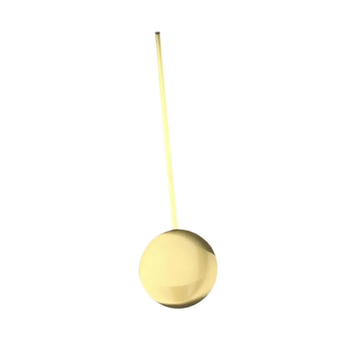 Metal Pendulum Replacement Part For Wall Clocks Vintage Style DIY Craft Supply, gold color, 22cm length.