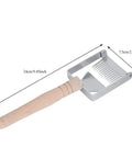 Sturdy Stainless Honeycomb Uncapper Fork with Wooden Handle, 24cm x 7.5cm, beekeeping tool with sharp tines for lifting cells