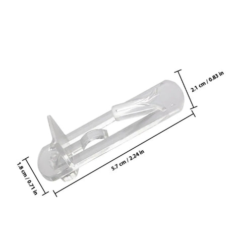 30 Pieces Plastic Shelf Pegs For Cabinets And Shelves Self Locking Clips For 15mm To 16mm Wood Boards with measurements