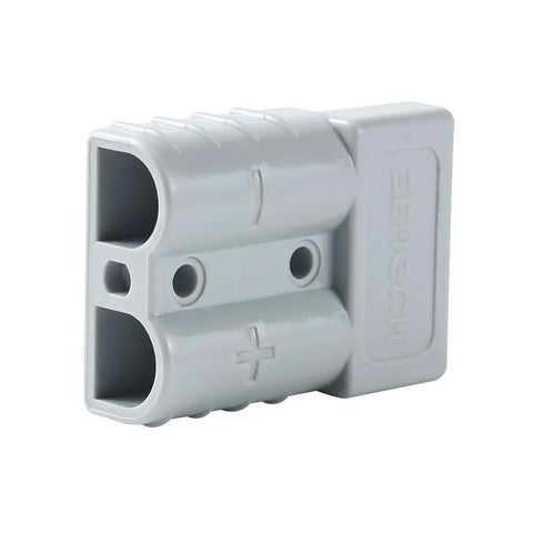 50 Amp Heavy Duty 10 Gauge Battery Quick Connector Kit For 12-36V Systems With Quick Disconnect Wire Harness Plug, grey housing