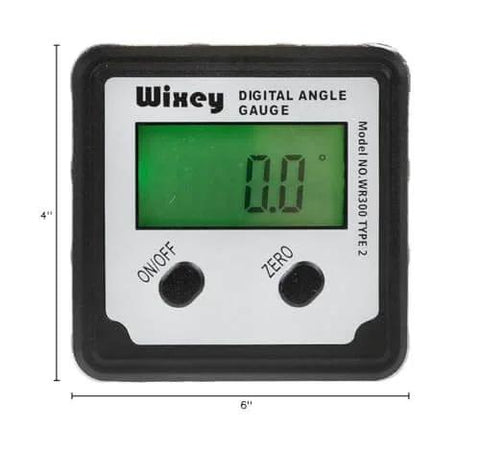Digital Angle Gauge And Finder For Table Saw And Miter Saw With Magnetic Backlight Ultra Precise 0.1 Degree Resolution front view