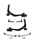 Infiniti FX35 FX45 Front Left Driver Outer Lower Control Arm Kit Beefed Up With Sealed Ball Joints Sway Bars Tie Rod Bushings