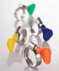 Butterfly Stainless Steel W2 Hose Clamps Pack Of 10 Adjustable Three Quarters Of An Inch To One And A Quarter Inch Range 9 mm Bandwidth