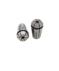 ER16 collet chuck accessory, hardened steel, precise machining tool with visible markings and slots for milling machines.