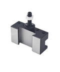 OXA #1 quick-change turning facing lathe tool post holder, black body with silver jaws