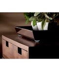 Clear Self Stick Cabinet Bumper Pads Twenty Pack Round One Half Inch Rubber Cushions for Cabinets and Drawers installed on a wooden surface